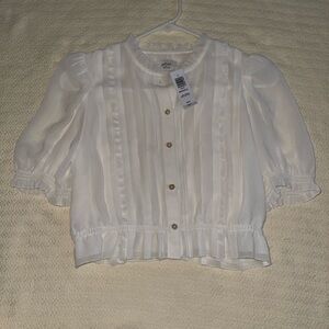 Aritzia Wilfred Mansfield Blouse (light birch)